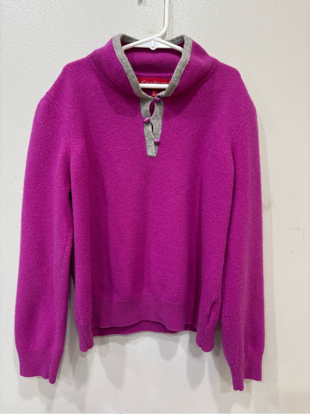 Vintage Rey Wear Cashmere Wool Girls Kids Sweater Size XL